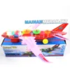 MAINAN ANAK MURAH GROSIR AIR BUS PR-17705 LIGHTING PLANE PESAWAT TERBANG TRANSPARAN - Gambar 2
