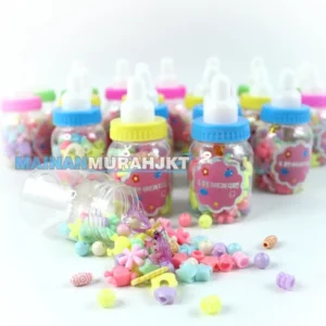 MAINAN ANAK MURAH GROSIR MANIK MANIK LINLIN BOTOL DOT ANAK EDUKASI KREATIF MEMBUAT GELANG DAN KALUNG