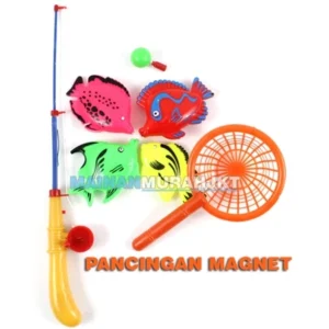 MAINAN ANAK MURAH GROSIR PANCINGAN KEMAL 1044B SET ALAT PANCINGAN IKAN MAGNET LENGKAP ISI 4 IKAN