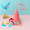 GROSIR MAINAN ANAK YG25 LEMPAR CINCIN CONE RING KERUCUT RINTANGAN MELEMPAR MAINAN OLAHRAGA BERSAMA - Gambar 3