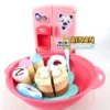 MAINAN ANAK MURAH GROSIR YK41 DELICIOUS FOOD LEMARI KULKAS DONAT KUE POTONG MAINAN MASAKAN PANCI INFRARED COOKER - Gambar 2