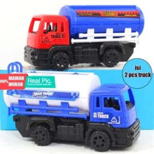 GROSIR MAINAN ANAK MOBIL TRUCK WATER TANK ISI 2 PCS OCT6132 MOBIL TANKI AIR DORONG MOBIL AIR