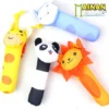 MAINAN ANAK MURAH GROSIR BONEKA RATTLE STICK BAYI 1713 KARAKTER HEWAN BUNYI CIT CIT MAINAN PEGANGAN BAYI BERMAIN - Gambar 4