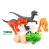 MAINAN ANAK MURAH GROSIR DINOSAUR PRIMEVAL 3 DINO BERTELUR HEWAN KARET DINOSAURUS - Gambar 3