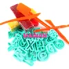 MAINAN ANAK MURAH GROSIR MAINAN LILIN CETAK WARNA - WARNI SS1315 MAINAN ANAK LILIN PLASTISIN CETAK ALFABET BONUS PISAU - Gambar 2