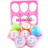 MAINAN ANAK MURAH GROSIR MATCHING EGG TOYS YE8 MAINAN TELUR PUZZLE ANGKA MENCOCOKAN ANGKA WARNA WARNI - Gambar 3