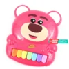 GROSIR MAINAN ANAK PIANO LATSO AND TEDDY BEAR JM22436 ANIMAL MINI PIANO MENYALA MEMILIKI 6 JENIS MODE - Gambar 3